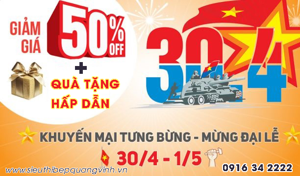 Sale sập sàn nhân dịp nghỉ lễ 30/4 - 1/5